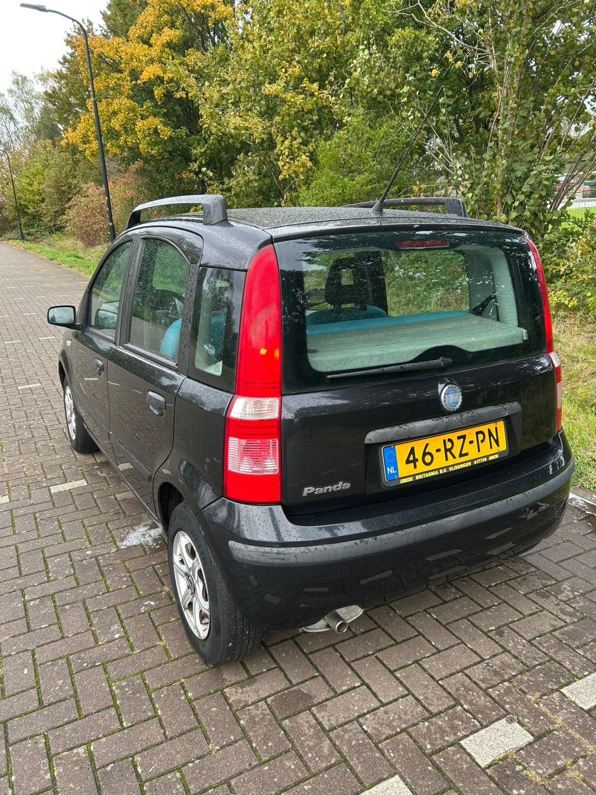 Fiat Panda 155000 km 2005 MEENEEMPRIJS, Auto's, Voorwielaandrijving, Zwart, Origineel Nederlands, Handgeschakeld