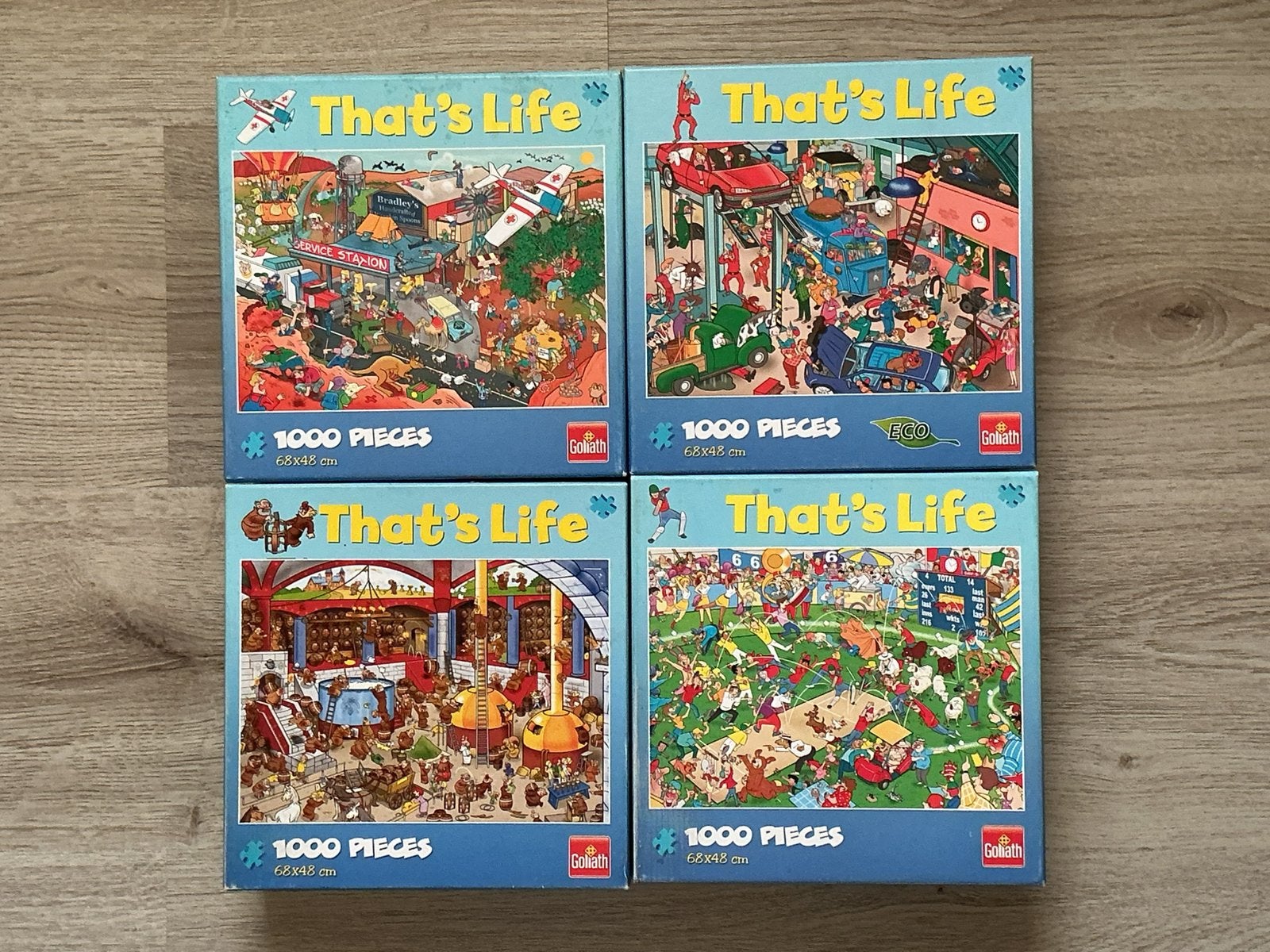 24 stuks That’s lofe puzzels van 1000 stukjes, Ophalen, 500 t/m 1500 stukjes, Zo goed als nieuw