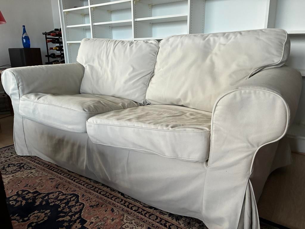 IKEA Ektorp 2-zitsbank met afneembare hoezen, Ophalen, Gebruikt, 150 tot 200 cm, Tweepersoons
