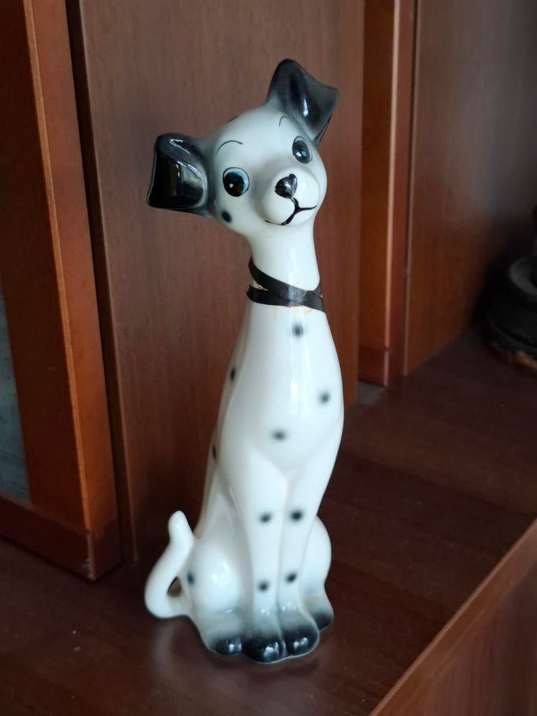 Vintage Dalmatier Beeldje - Jaren 70 hond, Verzamelen, Beelden en Beeldjes, Ophalen of Verzenden, Zo goed als nieuw, Dier