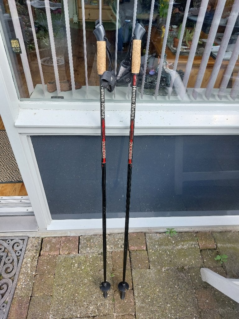 stel Lichte Human Nordic Walking Poles/Stokken, Ophalen of Verzenden, Zo goed als nieuw, Wandelstok