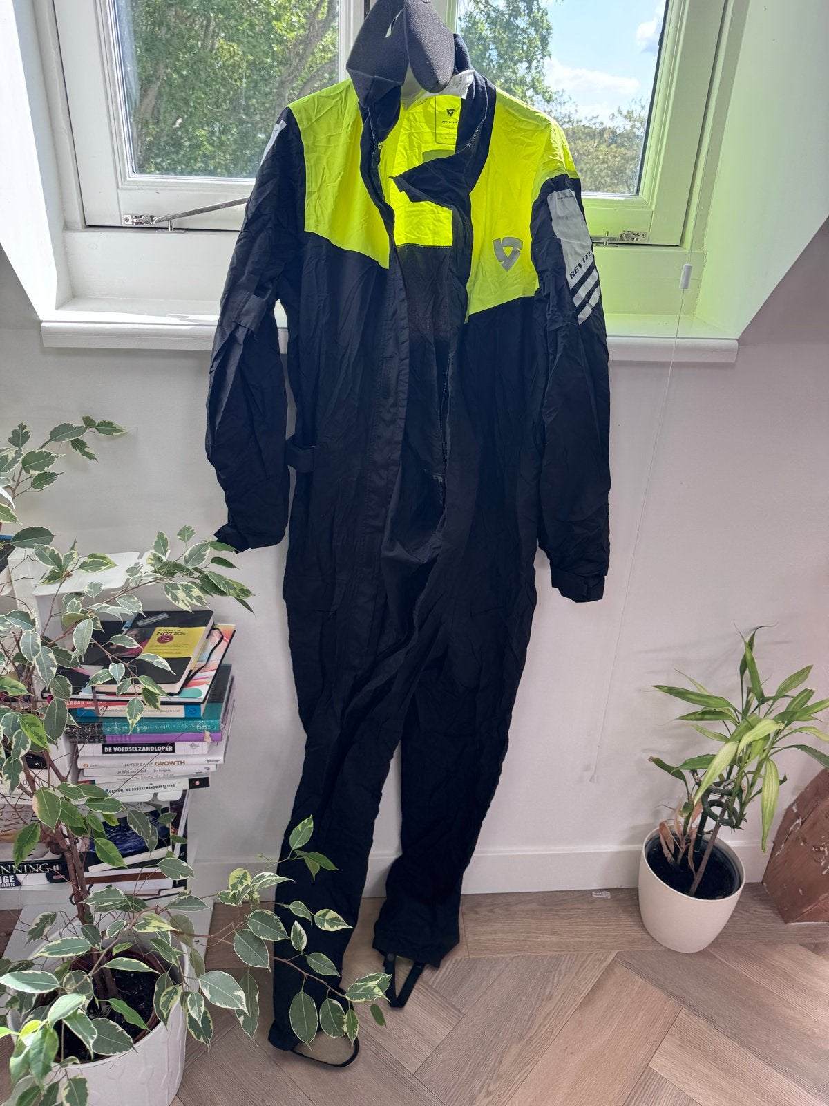 Rev'it Pacific 3 H2O Regenpak Zwart-Neon Maat L, Motoren, Kleding | Motorkleding, Ophalen of Verzenden, Nieuw zonder kaartje, Heren