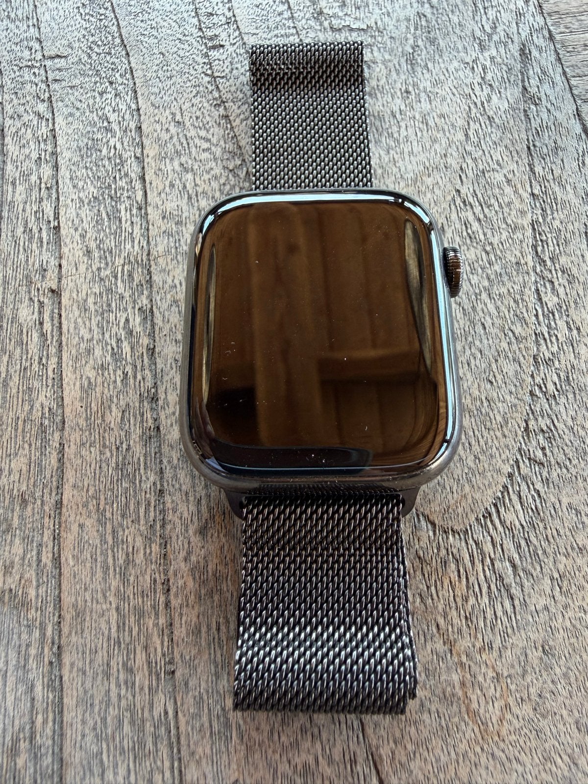Apple Watch Series 7 RVS graphite  45 mm (GPS + cellular), Ophalen, Gebruikt, Zwart, IOS
