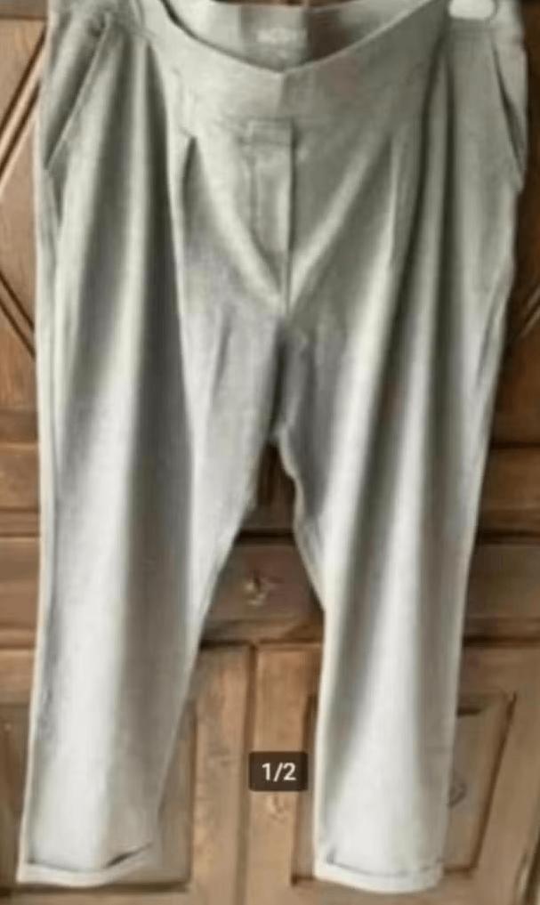 Grijze broek, damesbroek; Active by Tchibo; XL; taille 53 cm, Ophalen of Verzenden, Zo goed als nieuw, Grijs, Broek of Spijkerbroek