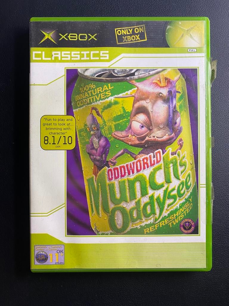 Oddworld Munch’s Oddysee - Xbox Original - CIB - PAL, Avontuur en Actie, 1 speler, Ophalen of Verzenden, Zo goed als nieuw