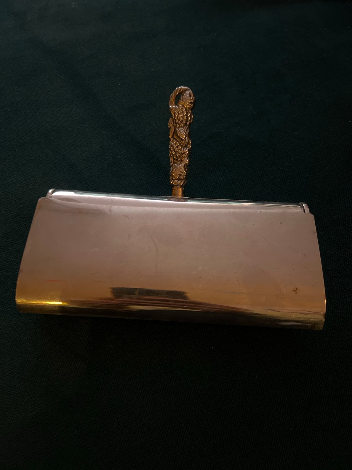 Vintage Kruimelveger met Druivenrank Handvat, Ophalen of Verzenden