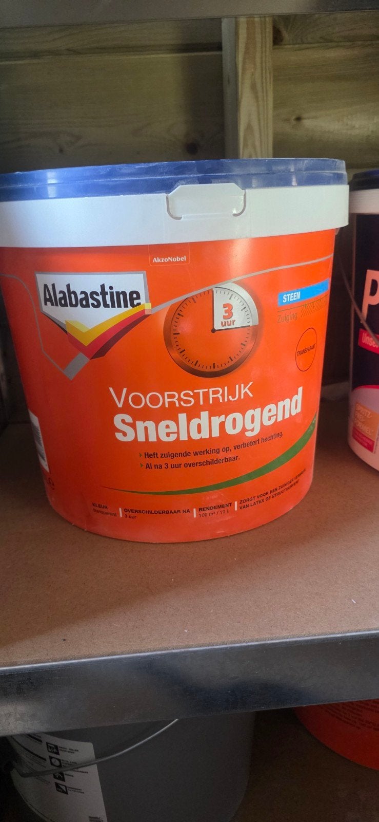 Alabastine Voorstrijk Sneldrogend - 10 Liter Nieuw, Doe-het-zelf en Verbouw, Verf, Beits en Lak, Ophalen of Verzenden