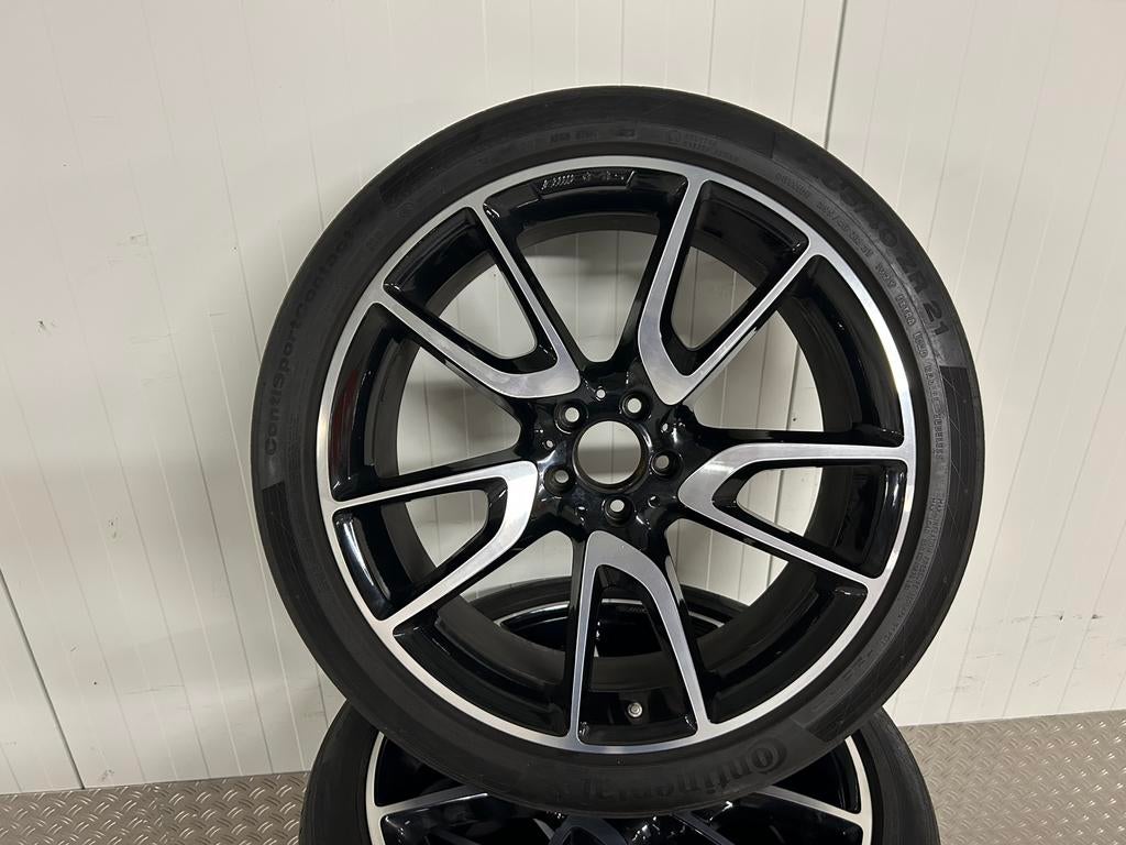 Mercedes GLC 43 AMG X253 C253 21 inch orig Continental MO, Auto-onderdelen, Banden en Velgen, Ophalen, Gebruikt, 255 mm, Banden en Velgen