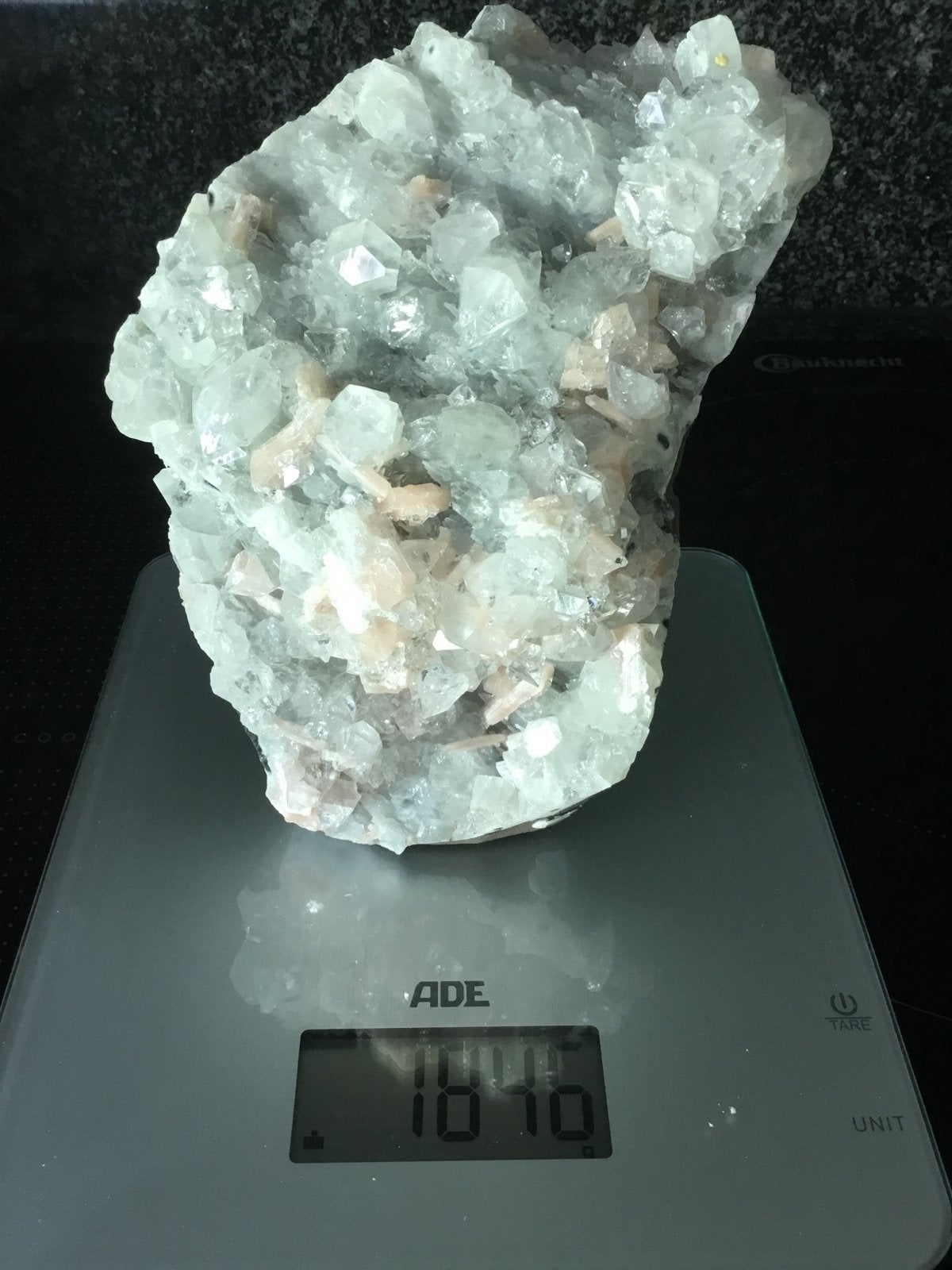 Prachtige Apofylliet en Stilbiet Mineraal Cluster, Verzamelen, Mineralen en Fossielen, Ophalen of Verzenden, Mineraal