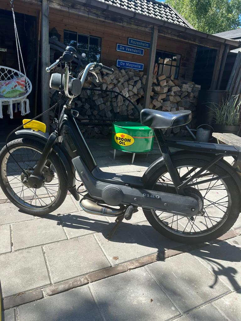 Vespa ciao geel kenteken, Ophalen, Gebruikt, 50 cc, Maximaal 45 km/u