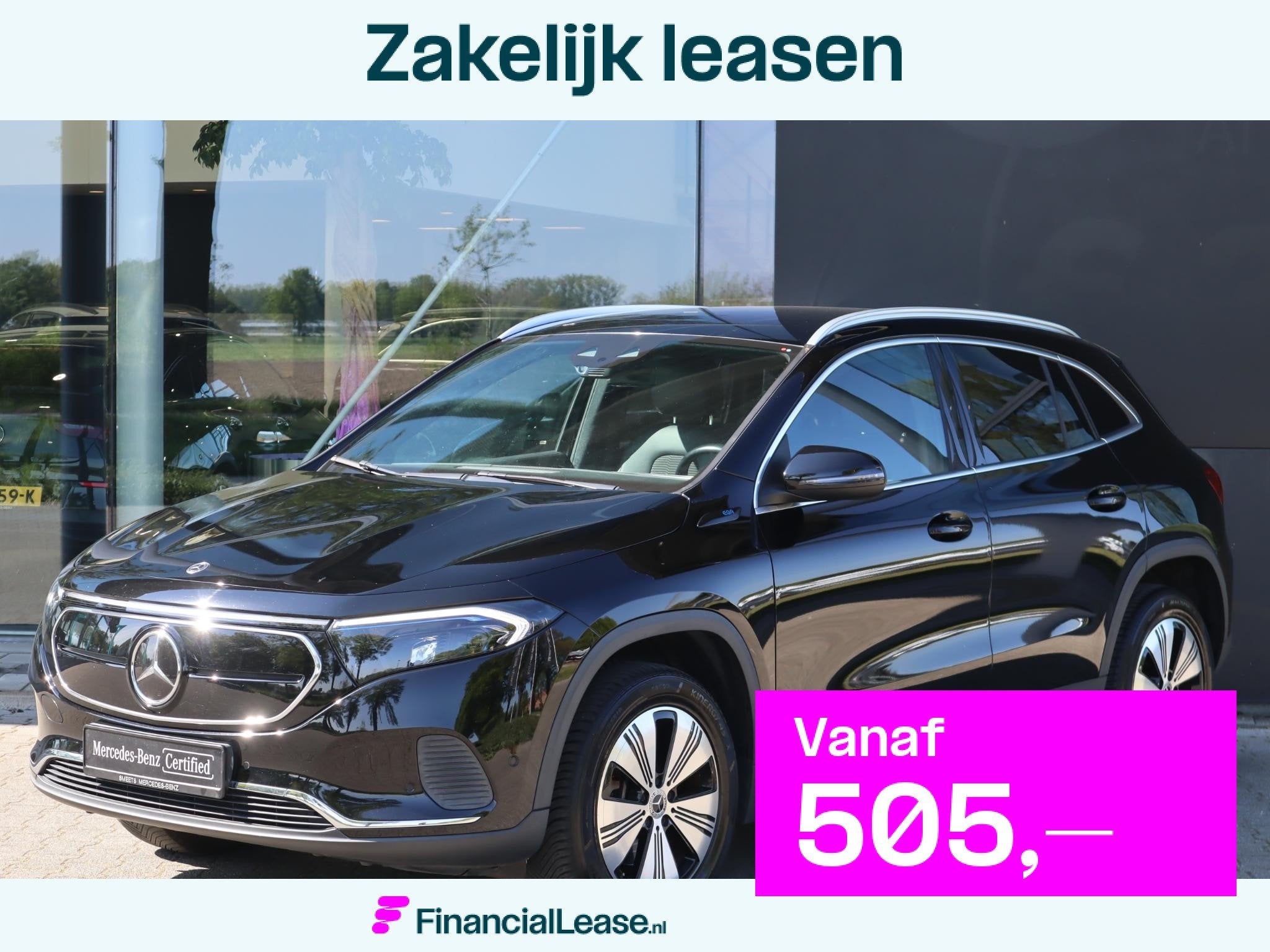 Mercedes-Benz EQA 250 Business Solution Luxury 67 kWh, Gebruikt, 190 pk, Stoelverwarming, Zwart