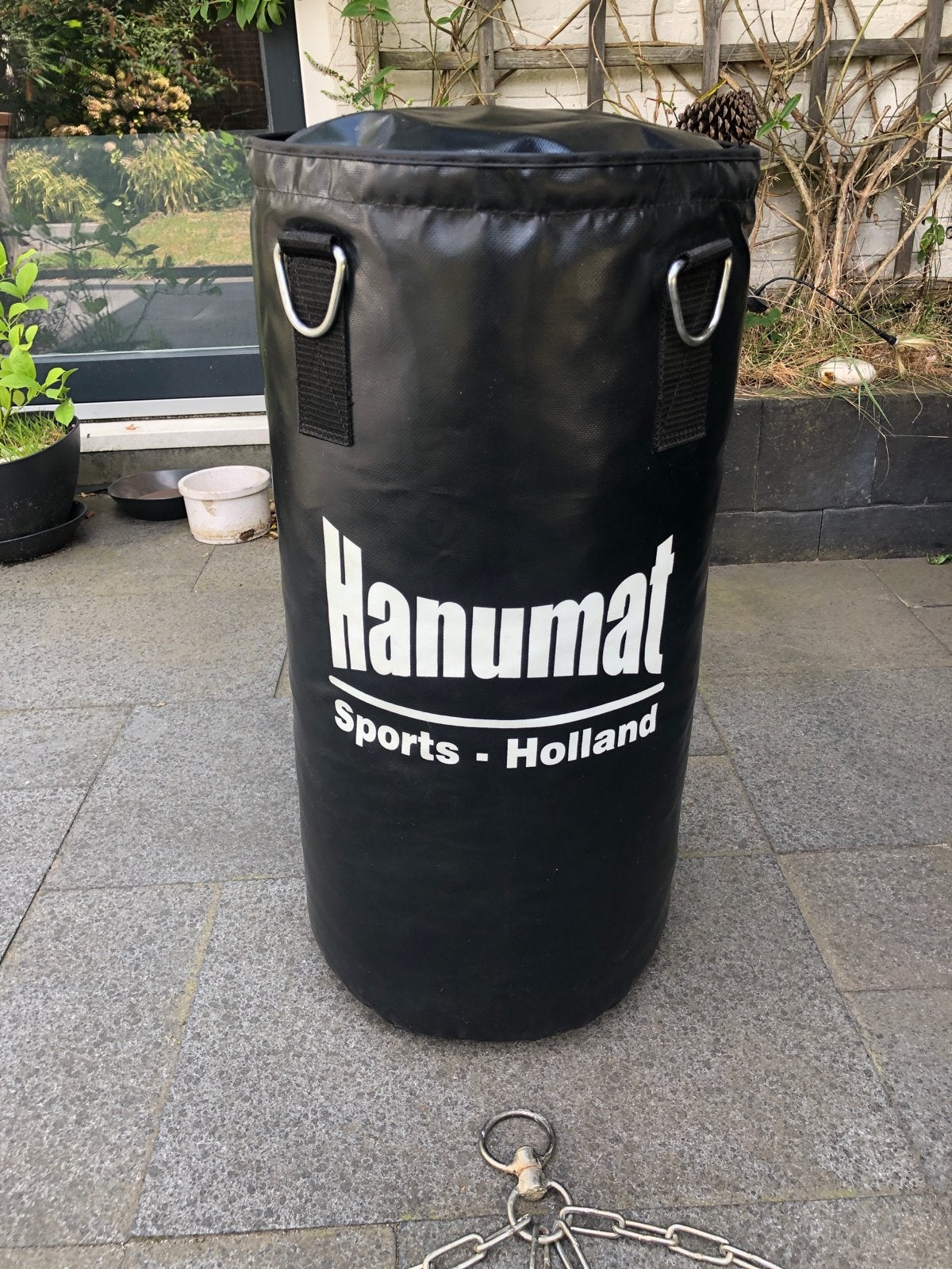 Hanumat Sports Holland Bokszak met kettingen, Sport en Fitness, Vechtsporten en Zelfverdediging, Gebruikt, Overige, Vechtsportmateriaal