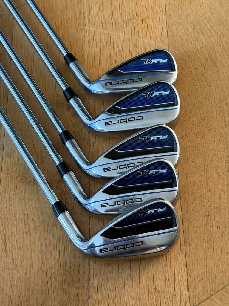 Cobra Fly-XL ijzers 6-PW (stalen shafts, standaard lengte), Sport en Fitness, Golf, Ophalen of Verzenden, Gebruikt, Set, Overige merken