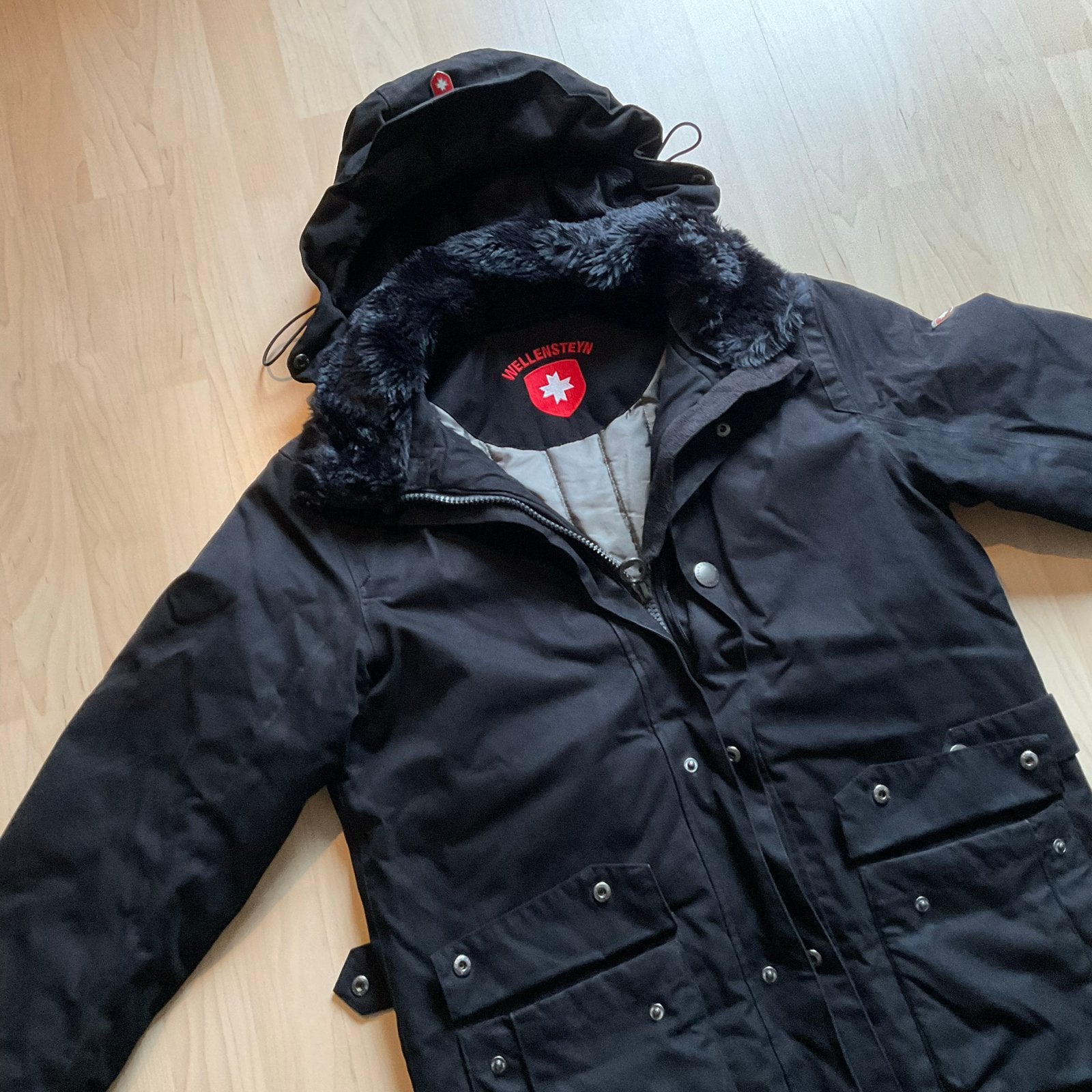 Wellensteyn Winterjas Zwart Maat 50, Kleding | Dames, Ophalen of Verzenden, Zo goed als nieuw, Maat 46/48 (XL) of groter, Zwart