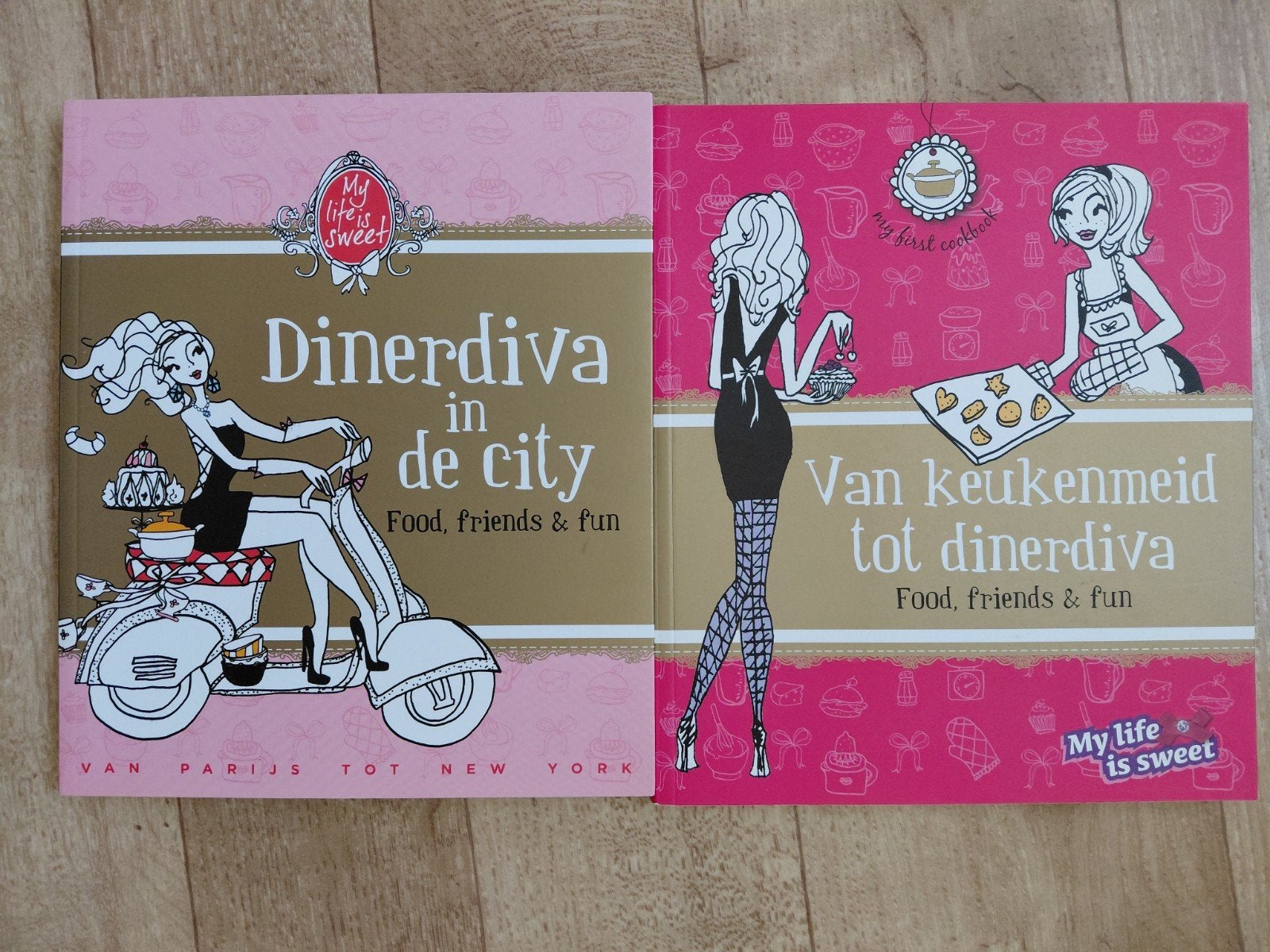 Dinerdiva kookboeken set: Van keukenmeid tot dinerdiva, Onbekend, Nieuw, Overige gebieden, Tapas, Hapjes en Dim Sum
