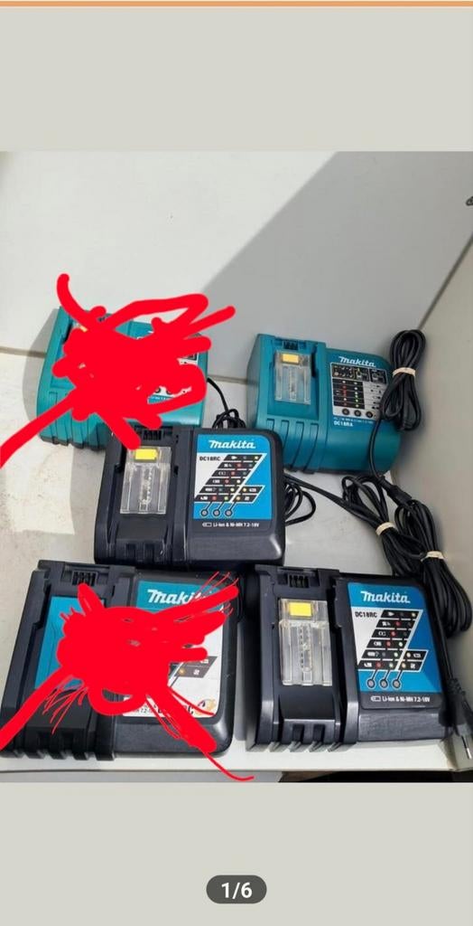 Makita Acculaders DC18RA, DC18RC - Diverse Modellen, Ophalen of Verzenden, Gebruikt, Minder dan 400 watt, Overige typen