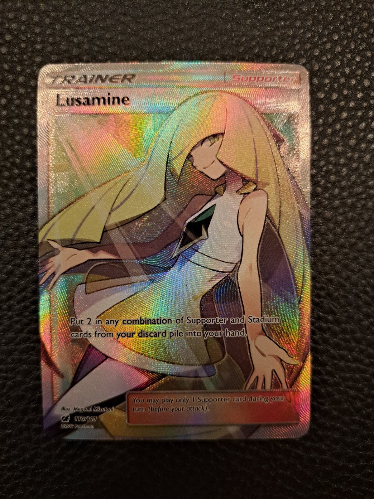 Pokémon TCG Lusamine Full Art Trainer Kaart (Foil), Ophalen of Verzenden, Nieuw, Losse kaart, Foil