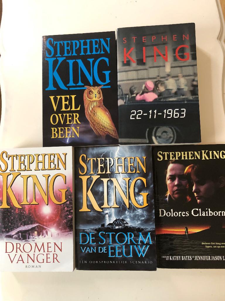 Set van 5 boeken Stephen King, Boeken, Ophalen of Verzenden, Gelezen, Stephen King