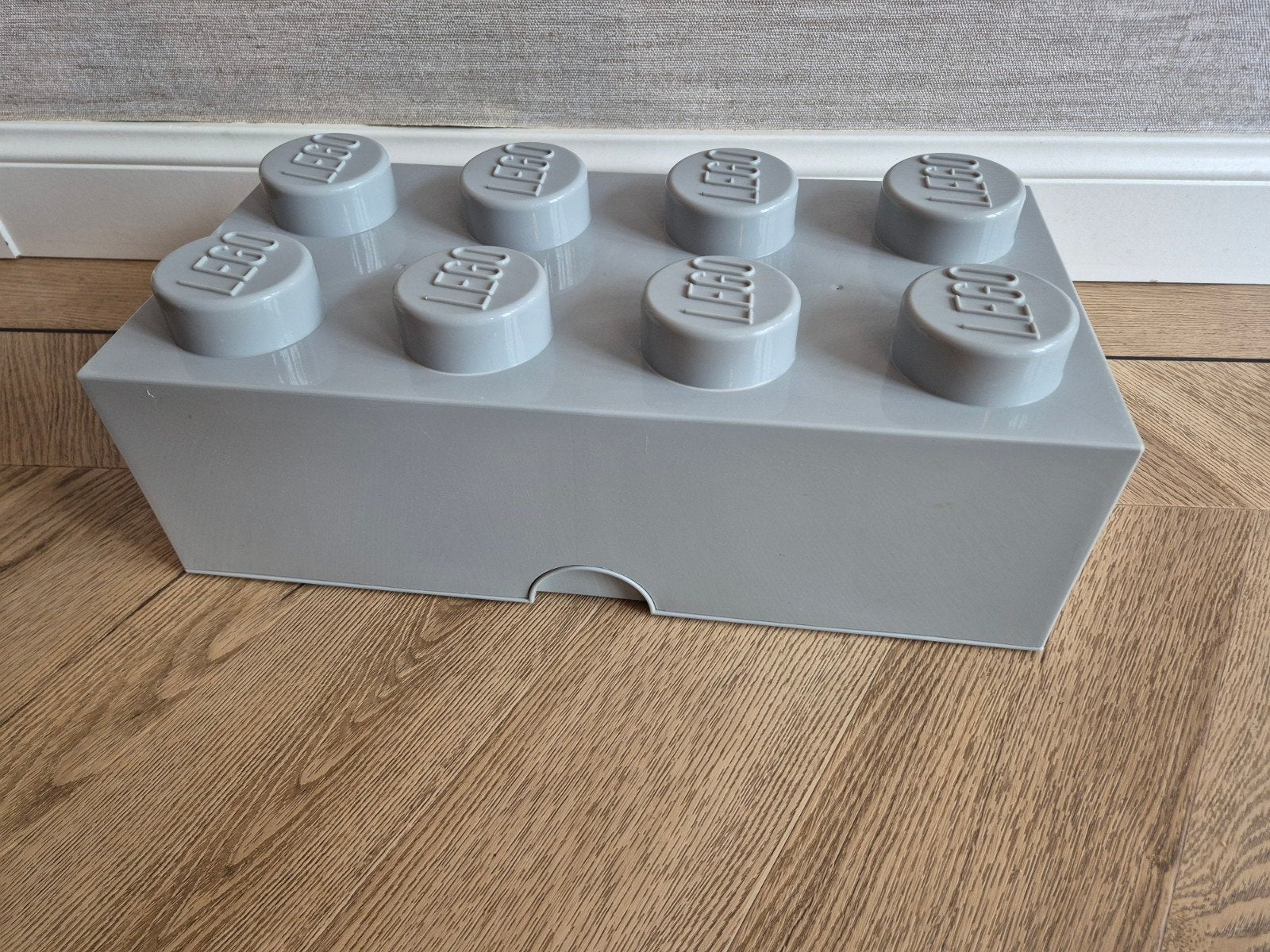 Grijze LEGO Opbergdoos - Grote Steen met 8 Noppen, Ophalen, Gebruikt, Accessoire, Lego