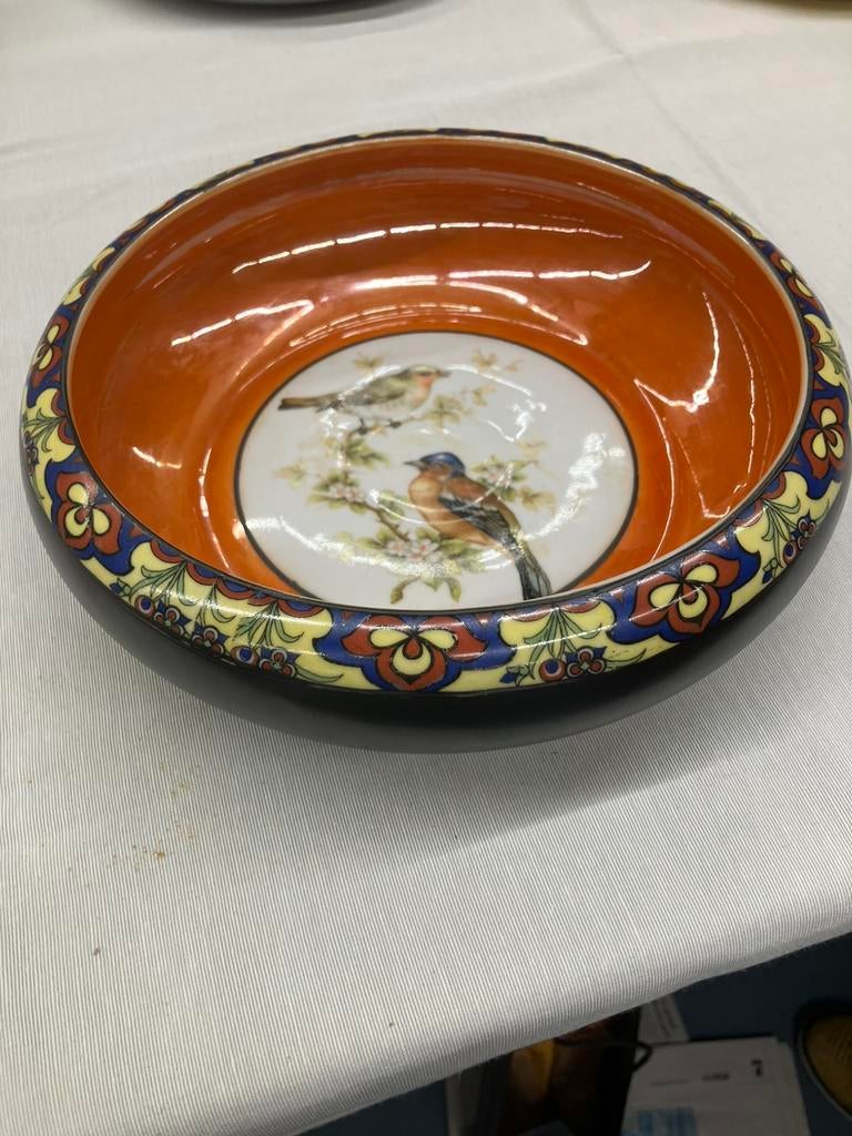 Beschilderde platte schaal NZ Altrohlau CMR Csecho Slovakia, Antiek en Kunst, Ophalen of Verzenden