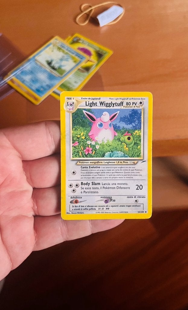 Light Wigglytuff 54/105 Neo Destiny Pokemon, Verzenden, Zo goed als nieuw, Losse kaart, Foil