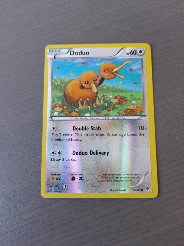 Generations 55/83 doduo reverse, Ophalen of Verzenden, Gebruikt, Losse kaart, Foil