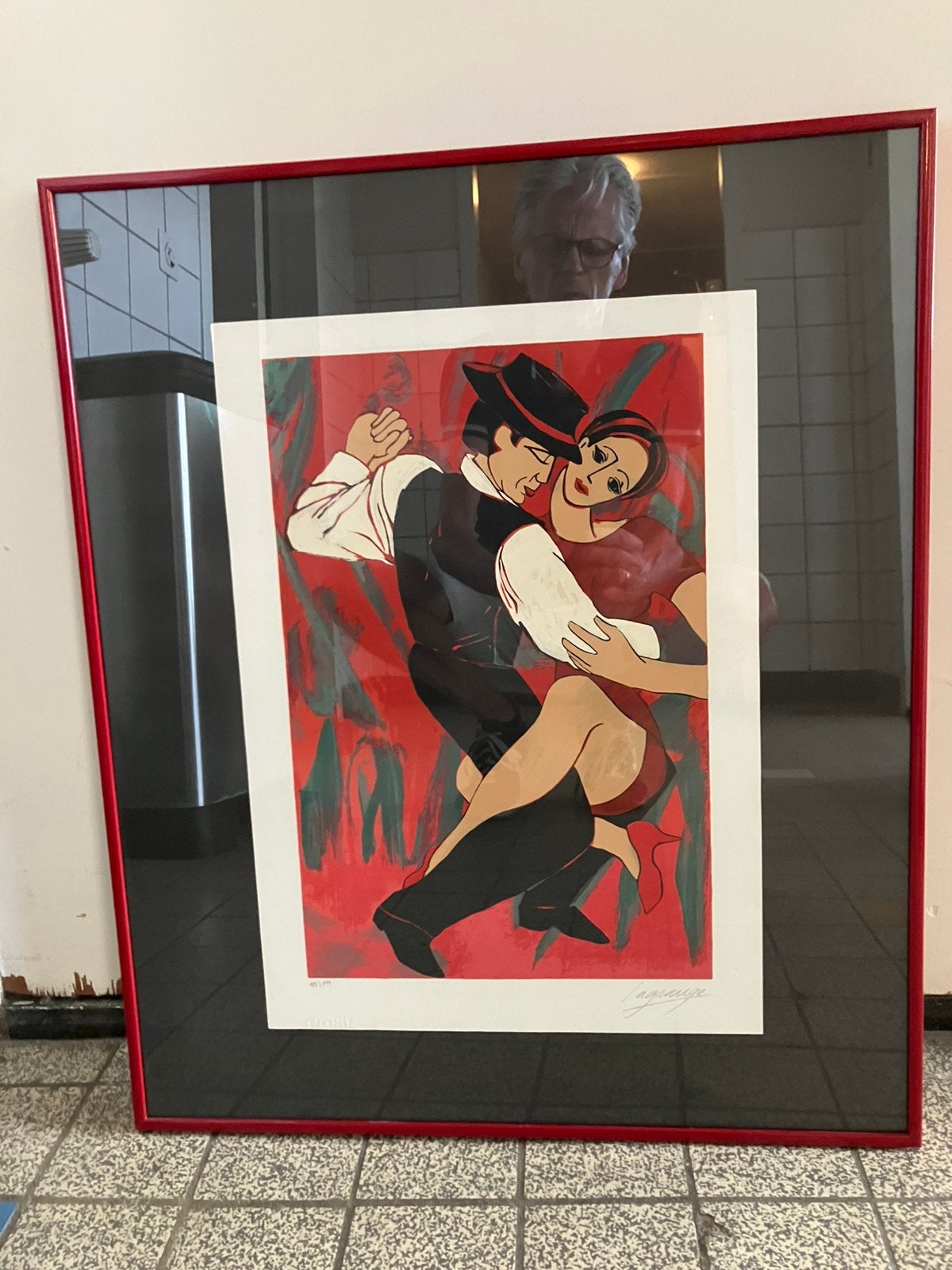 Orginele zeefdruk.  It takes two to Tango. Lagrange., Ophalen of Verzenden