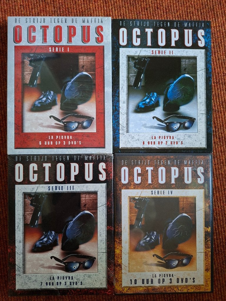 Octopus De Strijd Tegen De Maffia - Complete Serie I-IV DVD, Maffia en Misdaad, Vanaf 16 jaar, Nederlands, Ophalen of Verzenden