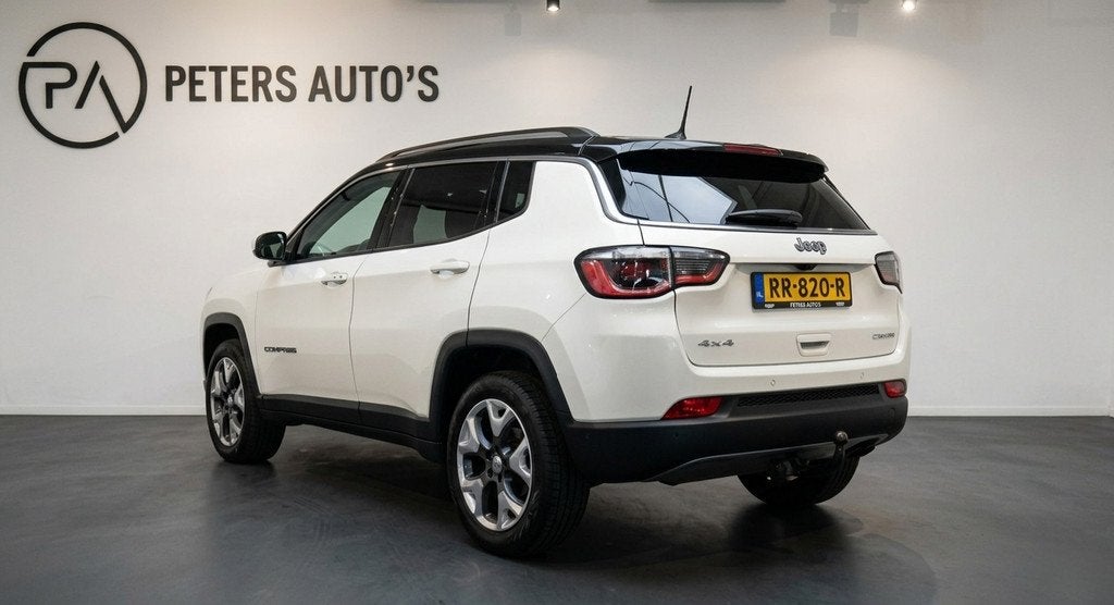 Jeep Compass 1.4 MultiAir Limited 4x4 Panoramadak/Leder/Trek, Auto's, Jeep, Automaat, 450 kg, Gebruikt, Euro 6