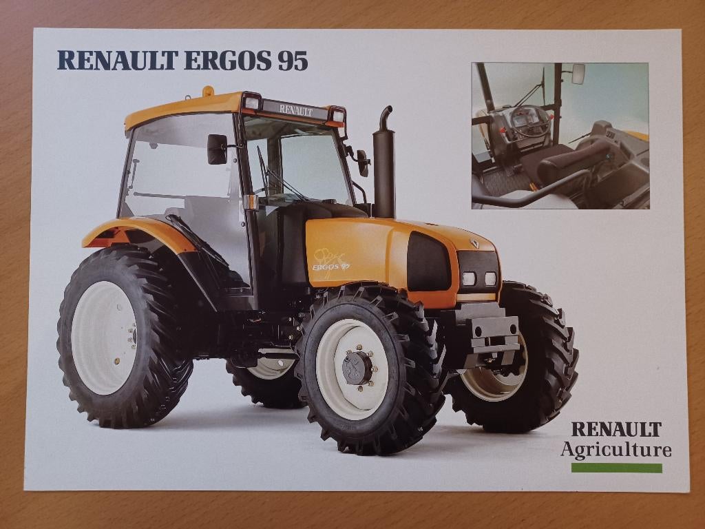 Folder Renault Ergos 95, Boeken, Verzenden, Zo goed als nieuw, Tractor en Landbouw