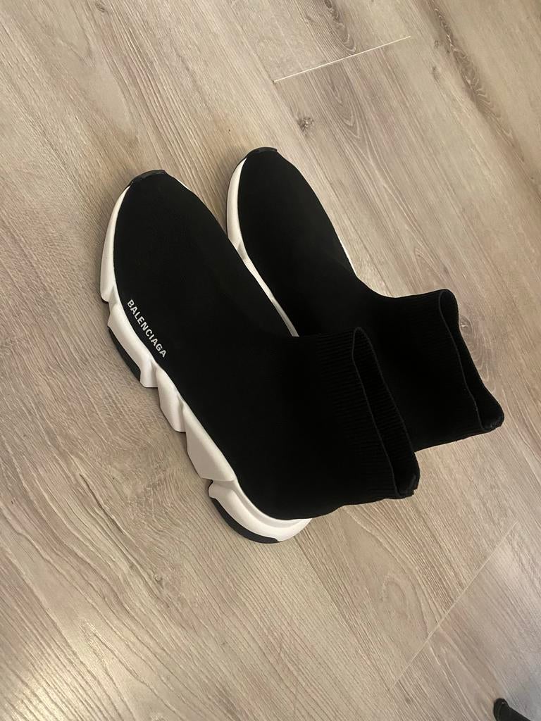 Balenciaga Speed Trainer Sneakers Zwart/Wit, Ophalen of Verzenden, Zo goed als nieuw