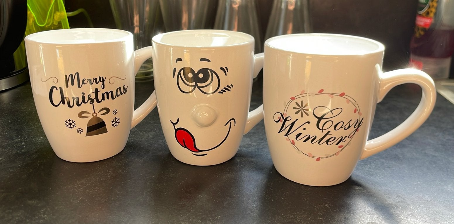3 mokken, Ophalen, Zo goed als nieuw, Overige stijlen, Kop(pen) en/of Schotel(s)