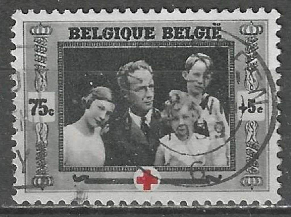 Belgie 1939 - Yvert/OBP 499 - 75 jaar Rode Kruis (ST), Postzegels en Munten, Verzenden, Gestempeld, Rode kruis
