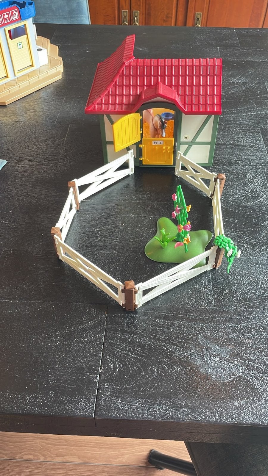 Playmobil Paardenstal met paard en omheining, Gebruikt, Gebouw, Complete set, Ophalen of Verzenden