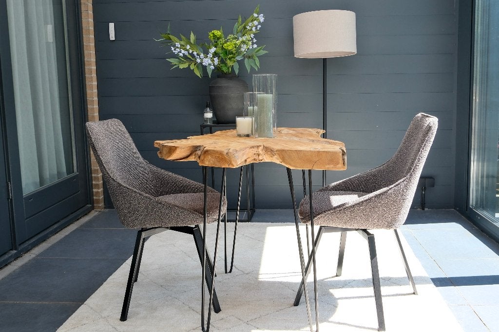 Boomstam tafel, Huis en Inrichting, Ophalen, 100 tot 150 cm, 50 tot 100 cm, Overige vormen