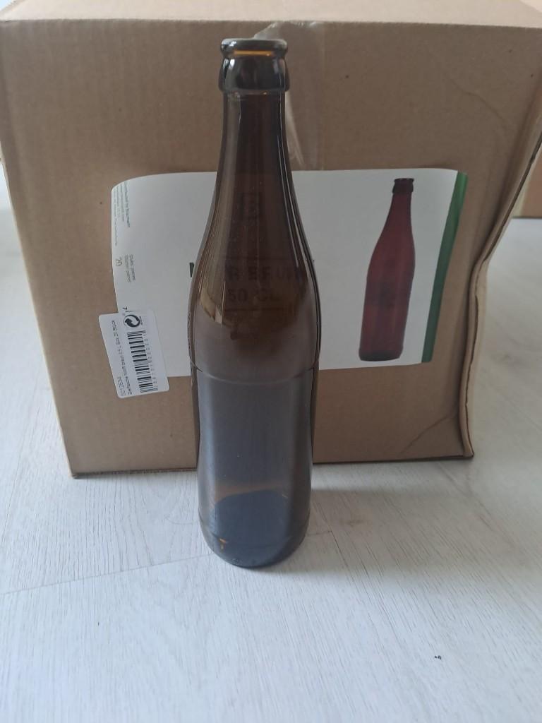Bierfles NIEUW 50cl NRW, 20 stuks per doos, Hobby en Vrije tijd, Ophalen, Nieuw