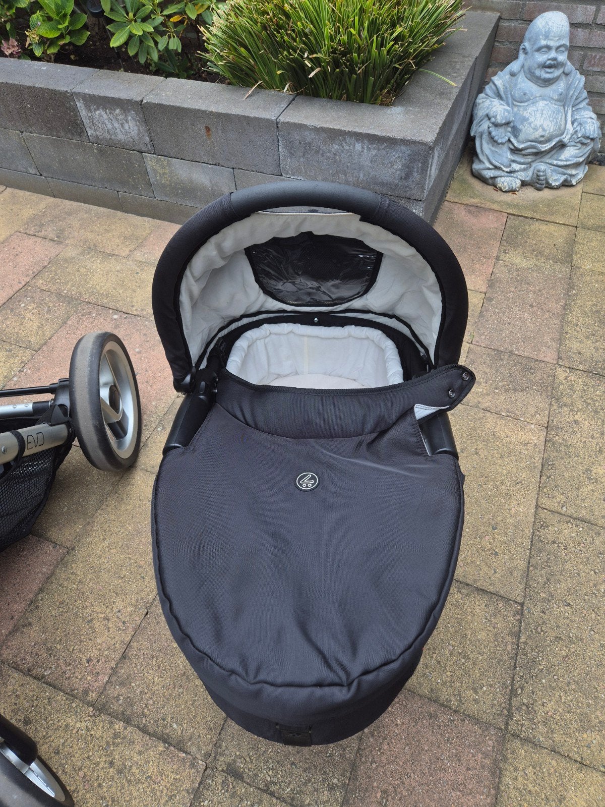 Mutsy Evo Compleet: Kinderwagen, autostoel, reiswieg en meer, Ophalen, Gebruikt, Met autostoeltje, Combiwagen
