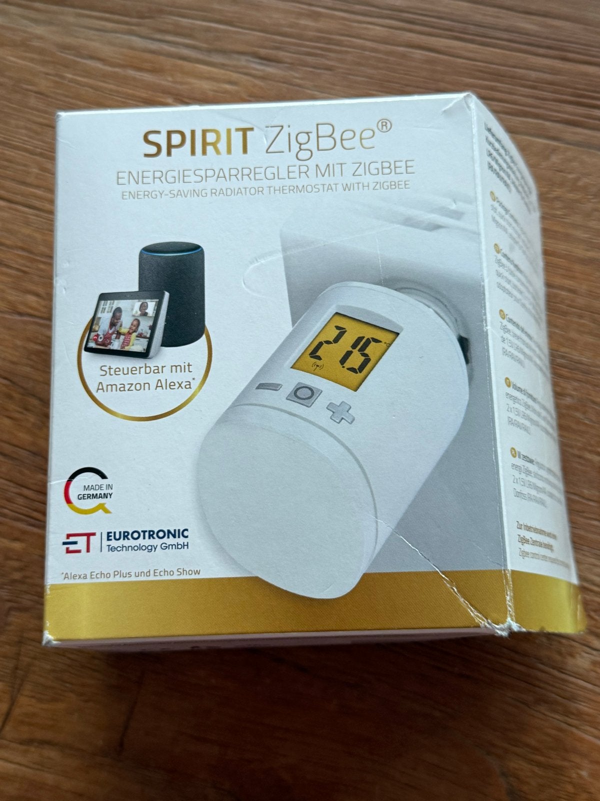 EUROTRONIC SPIRIT ZigBee Energiebesparende Radiatorthermosta, Doe-het-zelf en Verbouw, Ophalen of Verzenden, Slimme thermostaat