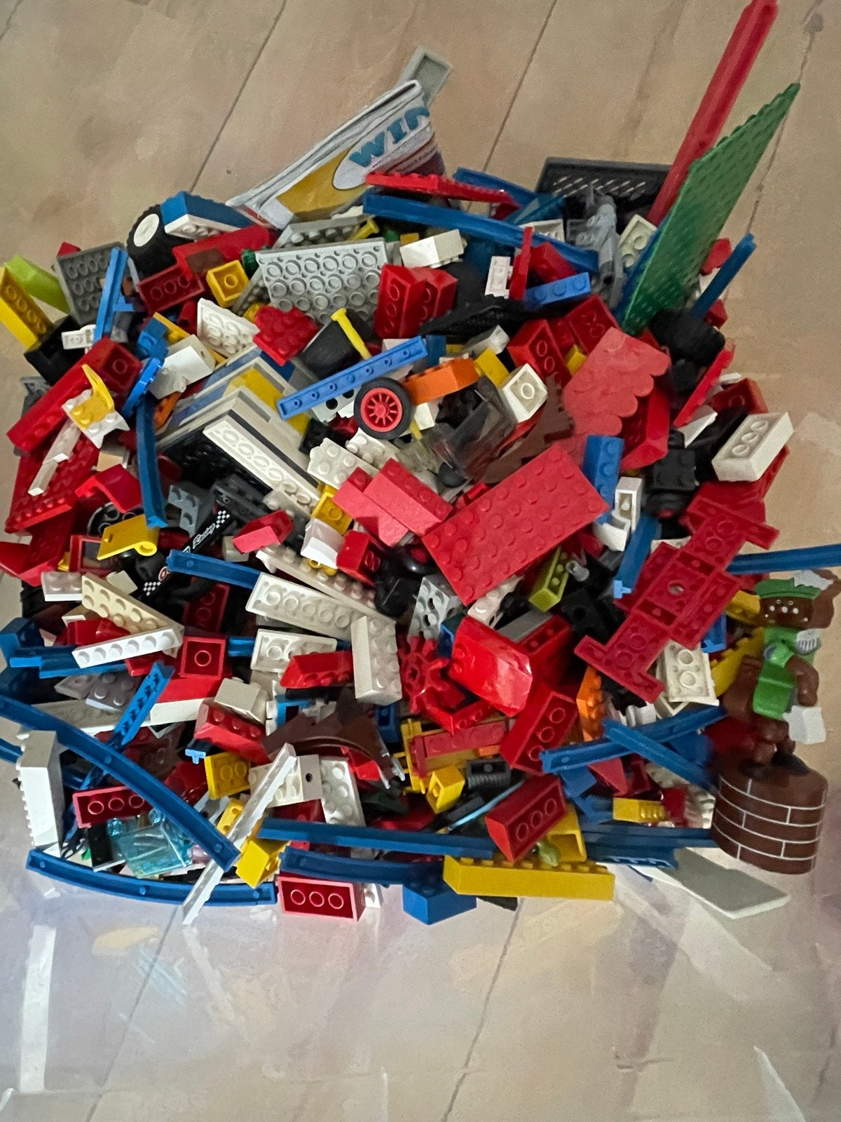 Grote bak met diverse Lego stenen - Ophalen in Leidschendam, Ophalen, Gebruikt, Inclusief extra onderdelen, Lego
