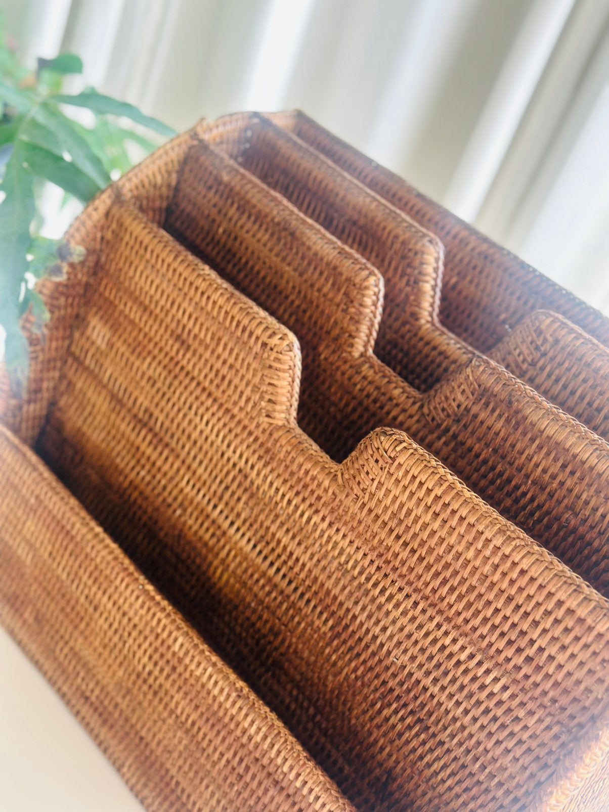 Flamant Togo Lectuurbak Birmariet Rotan Vintage XL Organizer, Meerdere vakken, Gebruikt, Lectuurbak, Flamant