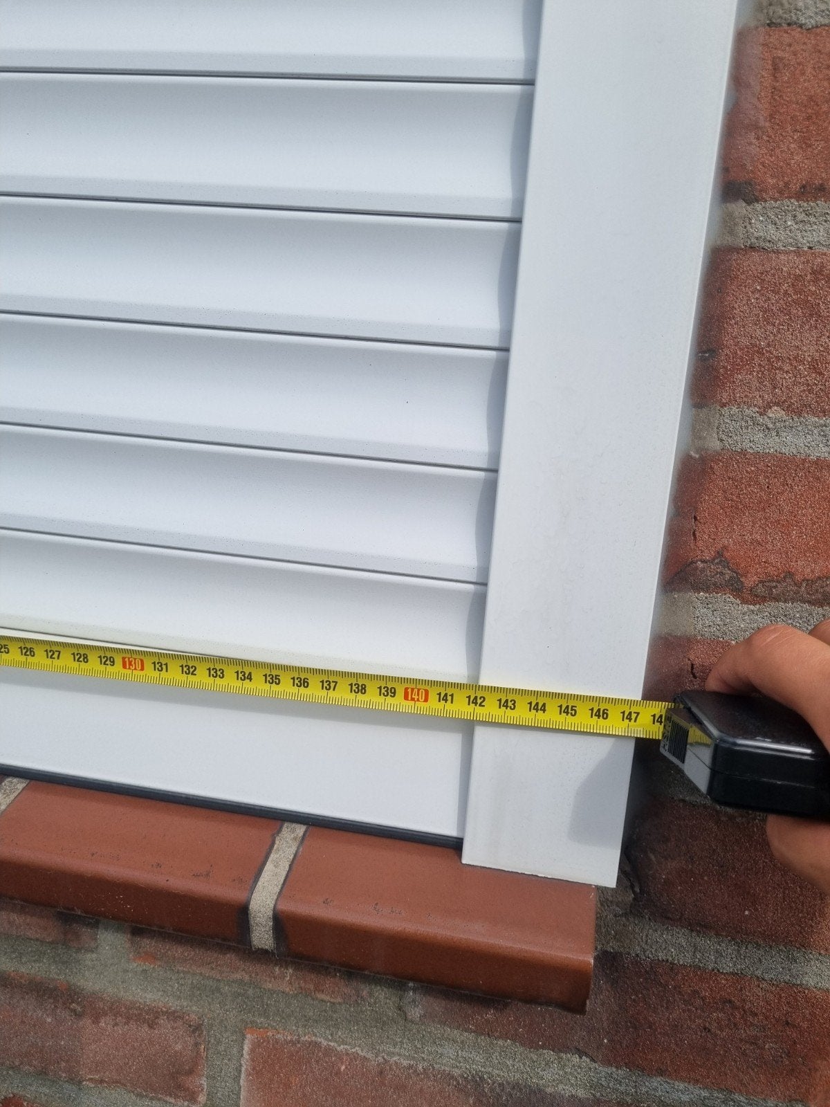 Witte rolluik voor raam - Zo goed als nieuw, Doe-het-zelf en Verbouw, Ophalen, Zo goed als nieuw, Wit, Minder dan 100 cm