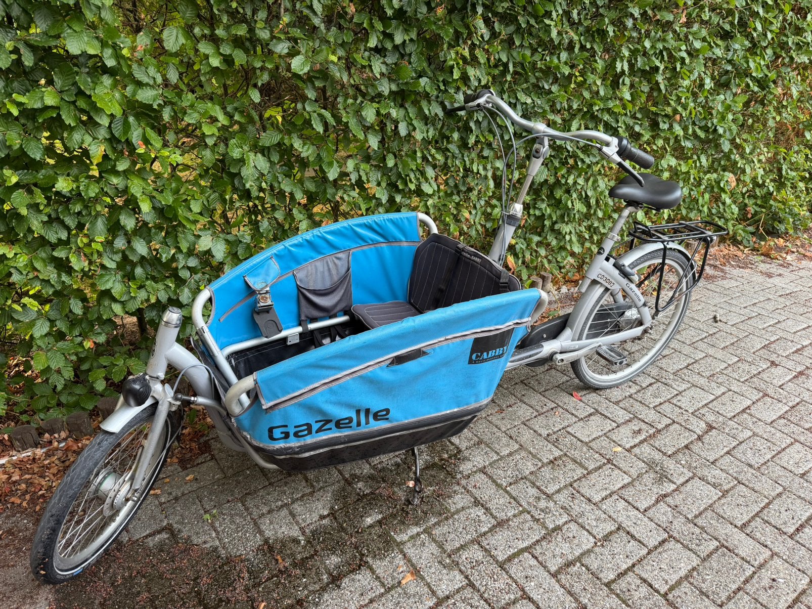 Gazelle Cabby bakfiets, Fietsen en Brommers, Fietsen | Bakfietsen, Ophalen, Gebruikt, Opvouwbaar, 2 kinderen