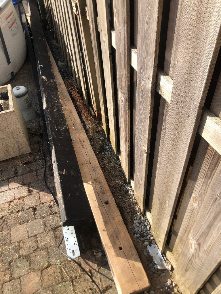 Balken hout 5 meter 3stuks, Tuin en Terras, Palen, Balken en Planken, Ophalen, Gebruikt, 250 cm of meer, Balken