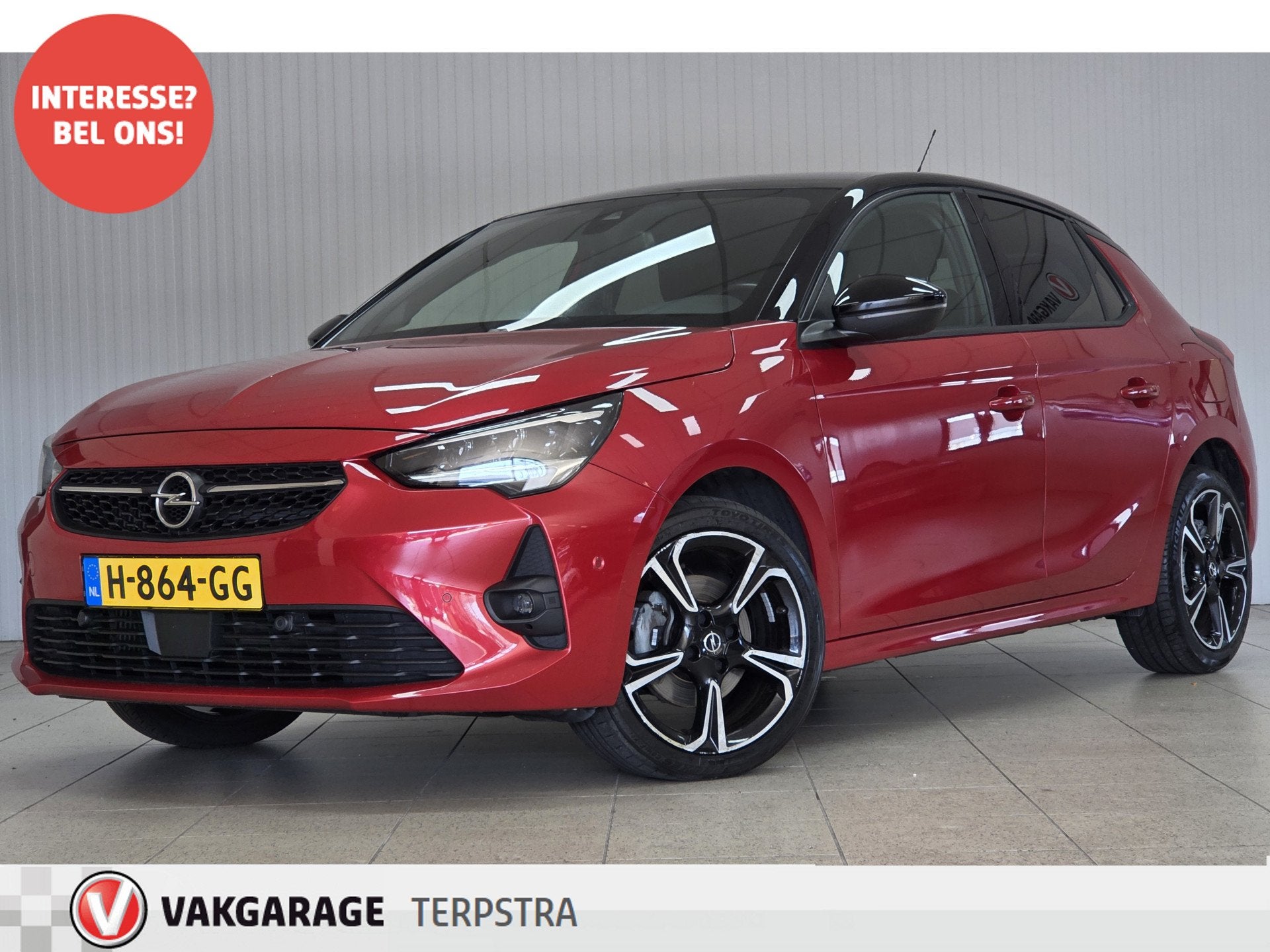 Opel Corsa 1.2 GS Line /D-Riem Verv. 62.000KM! /Camera /Appl, Auto's, Voorwielaandrijving, Gebruikt, Euro 6, 49 €/maand