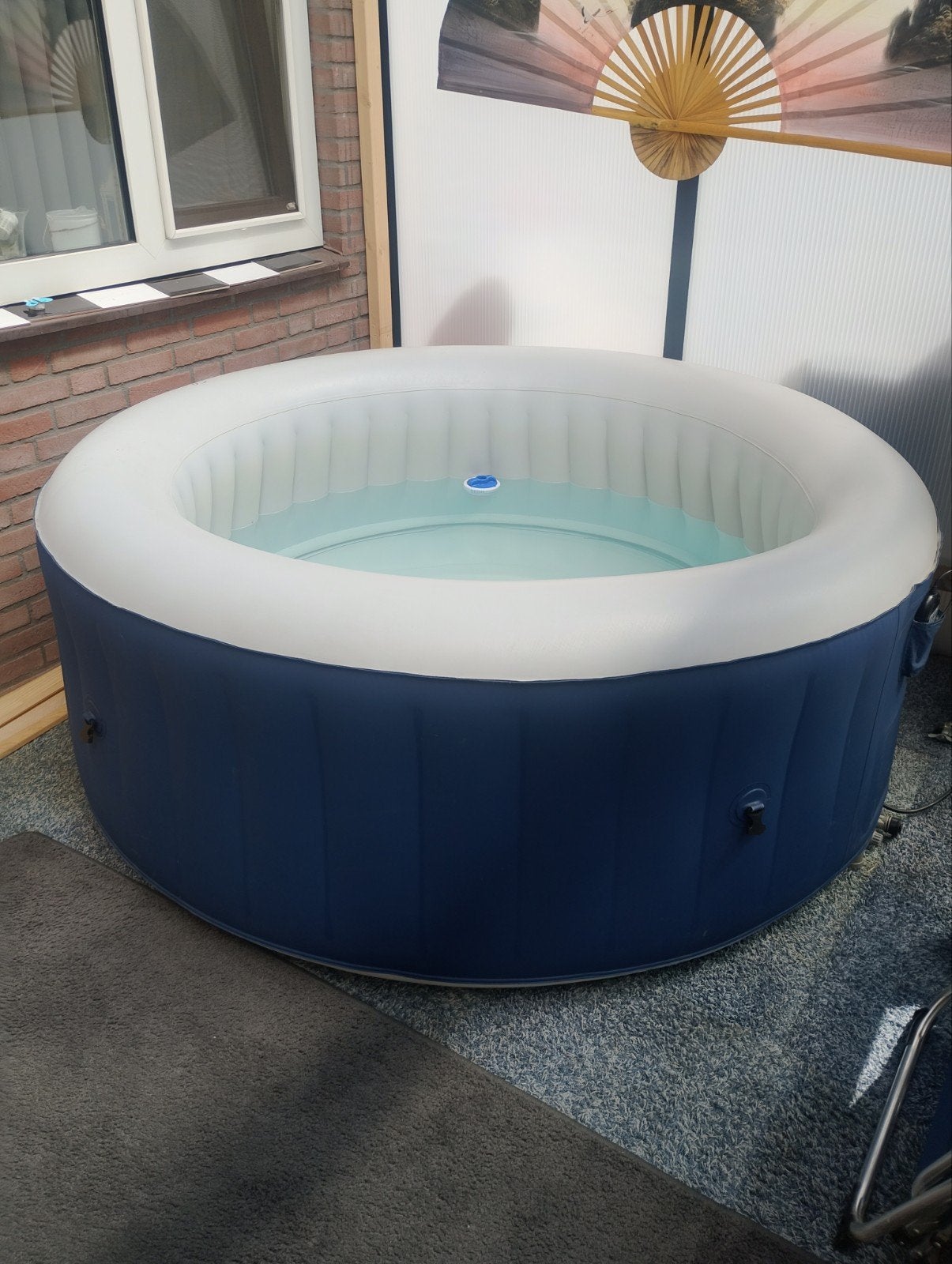 Opblaasbare Jacuzzi / Spa met Pomp en Filter, Tuin en Terras, Ophalen, Zo goed als nieuw, Filter, Opblaasbaar