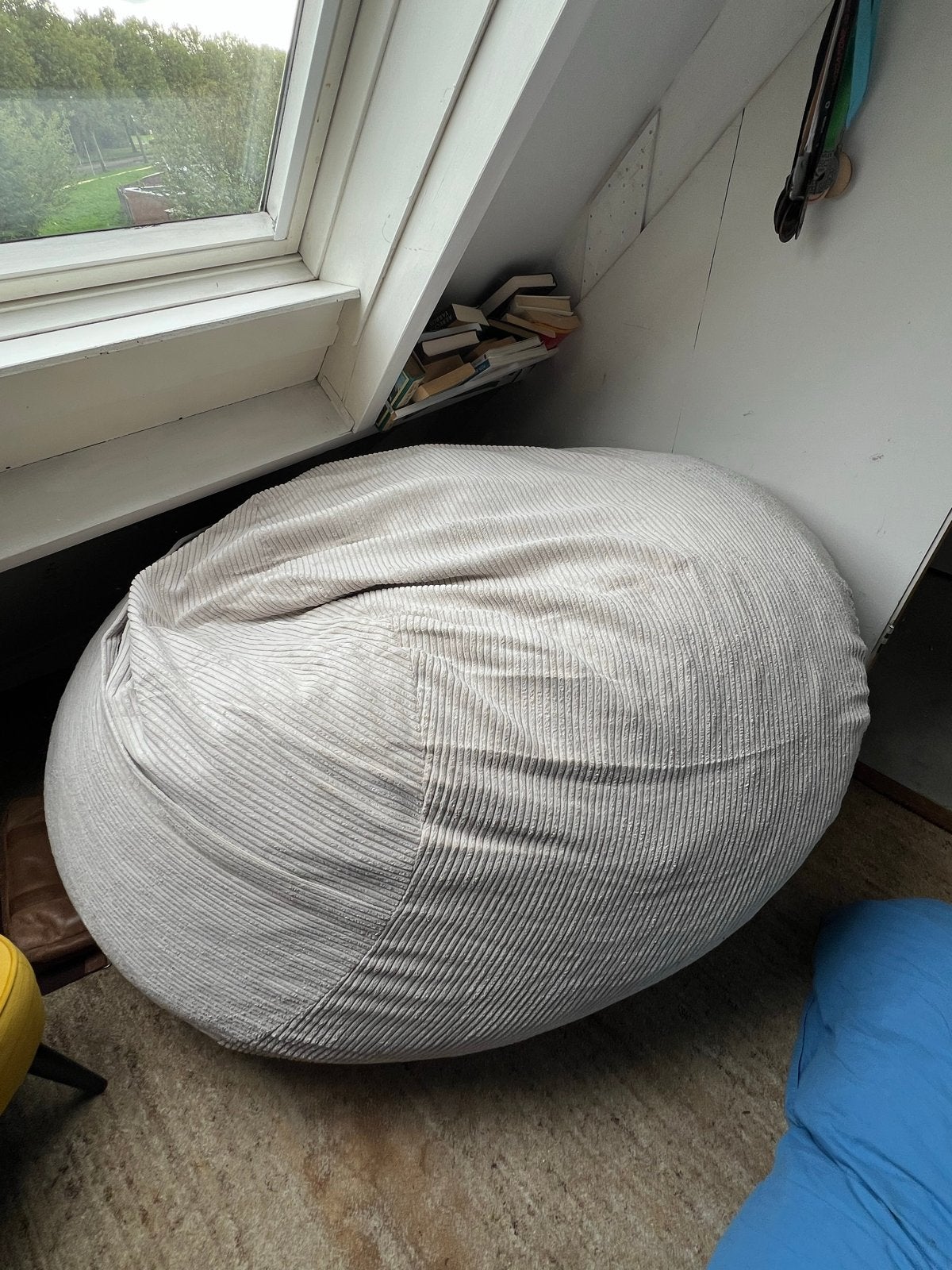 Grote Vetsak zitzak bean bag - Comfortabel en stijlvol, Ophalen, Zo goed als nieuw, Beige, Zitzak