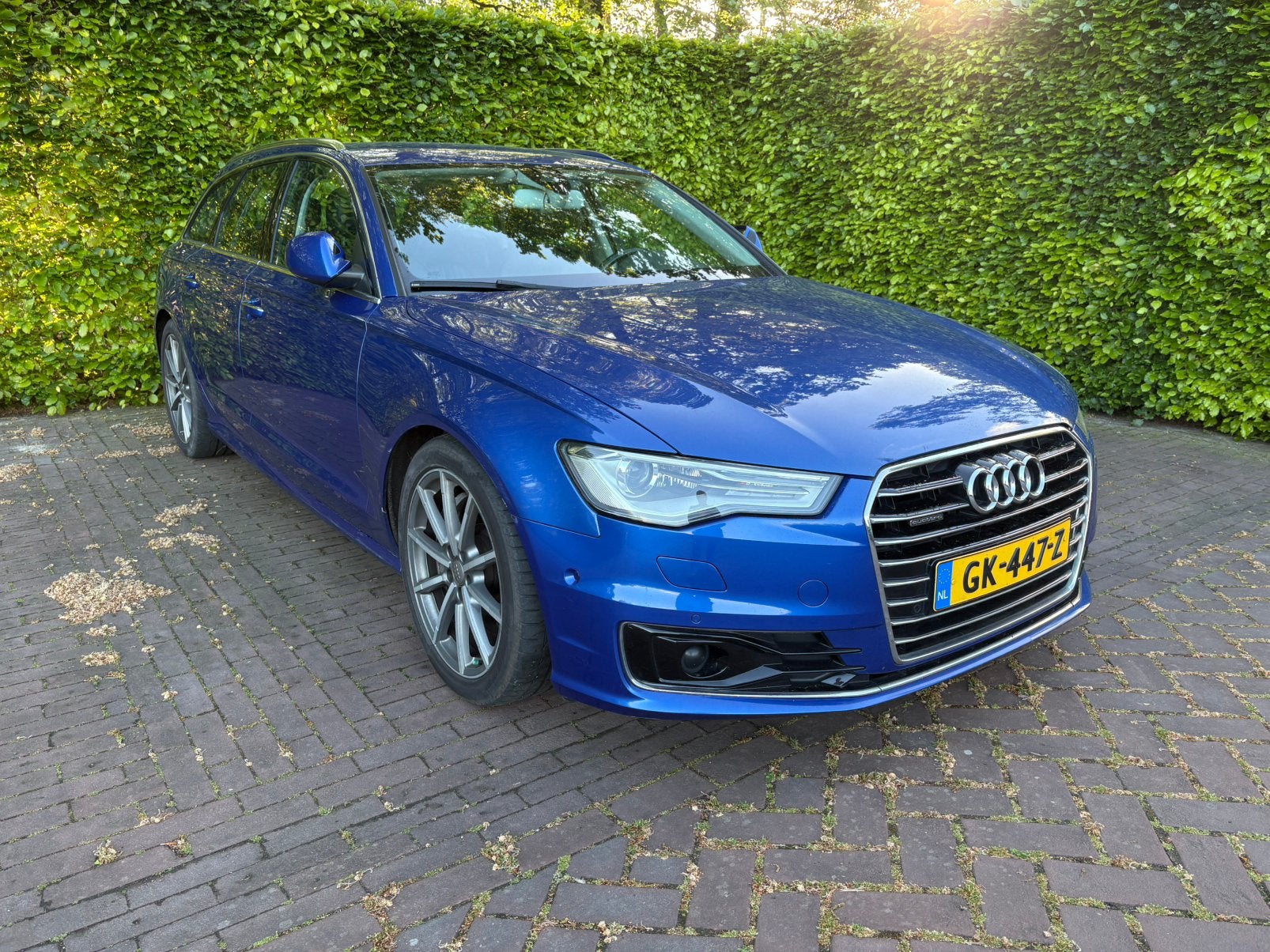 Audi A6 3.0 Tfsi Avant Premium Edition 2015 Sepang Blauw, Auto's, Audi, Zwart, 2995 cc, Blauw, 1790 kg