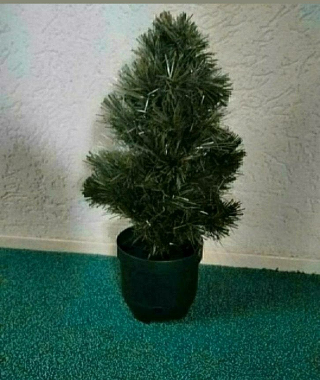 Kerstboompje,kleuren,FIBERGLAS,Trafo,kerstboom,220 Volt, Binnen, 45 cm, Kunstbloem, Nieuw