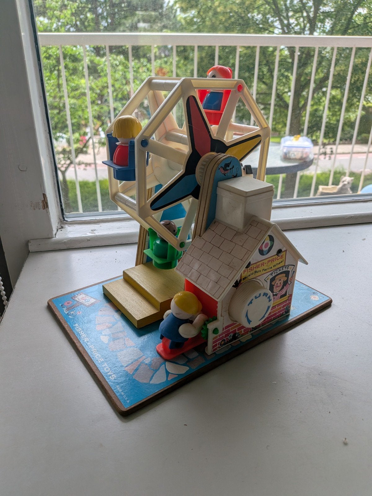 Vintage Fisher Price Muziekdoos Reuzenrad - Werkend, Verzamelen, Ophalen of Verzenden, Zo goed als nieuw