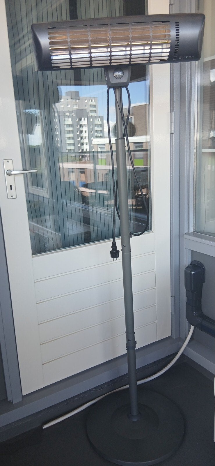 Eurom Q-time Golden 1800(S) Terrasverwarmer, Ophalen, Zo goed als nieuw, Elektrisch, Vloer